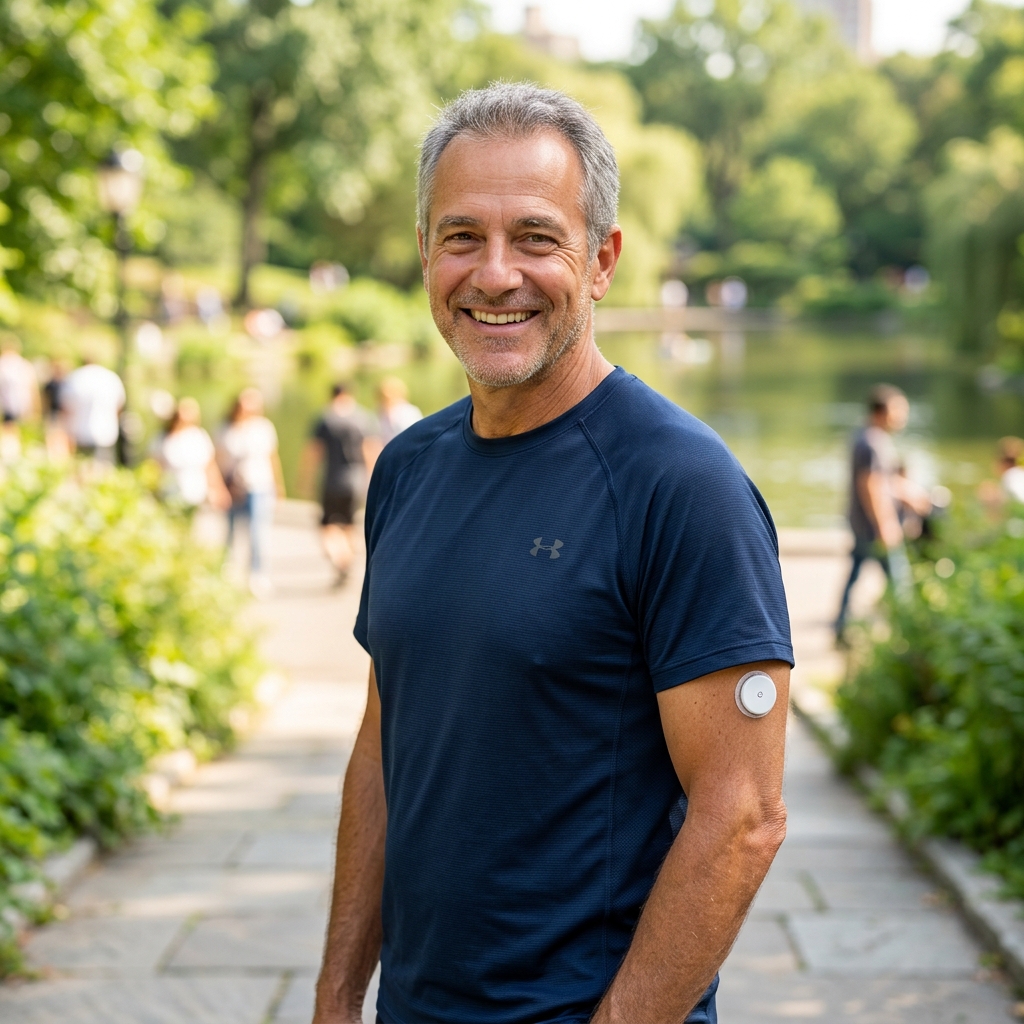 Happy active CGM patient